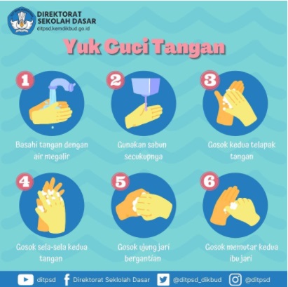 Berikut ini cara mencuci tangan dengan baik dan benar